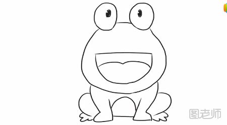简单可爱的小青蛙简笔画教程