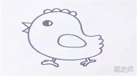 小鸡简笔画怎么画