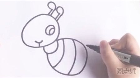 蚂蚁的简笔画教程