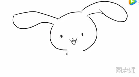 布偶兔子的简笔画教程