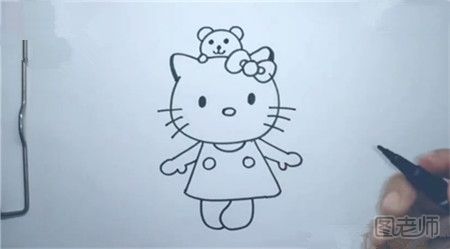 hello kitty凯蒂猫简笔画怎么制作