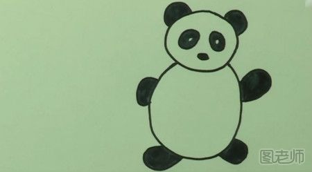 超简单大熊猫简笔画