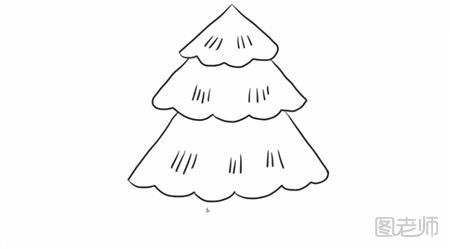 简单的松树简笔画怎么制作
