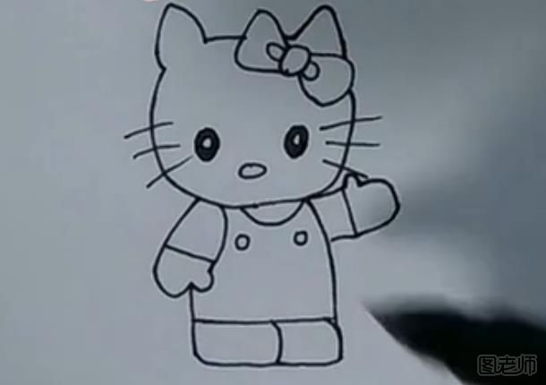 kitty猫简笔画图解教程