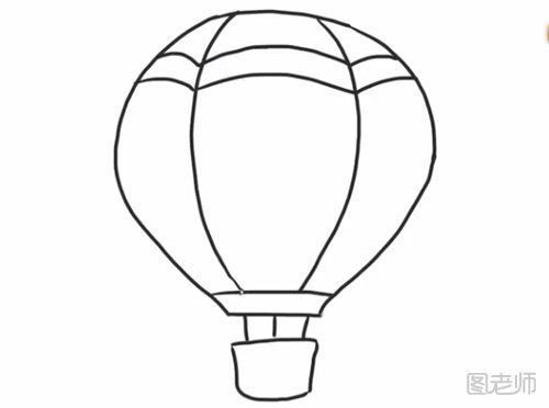 简单的热气球简笔画教程