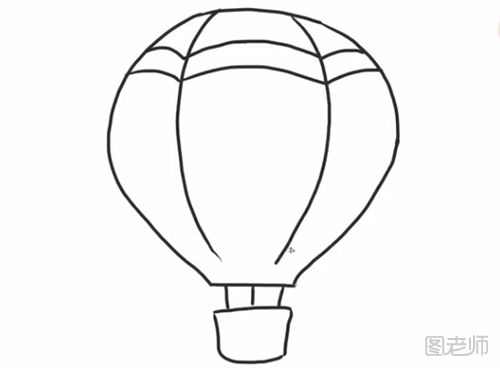 简单的热气球简笔画教程