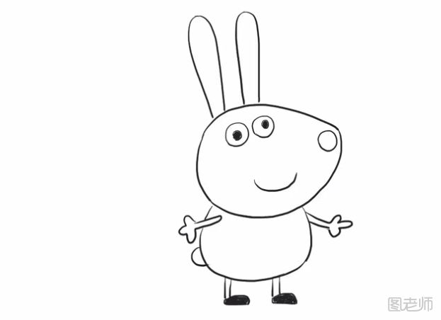 兔子简笔画教程 小猪佩奇之小兔子简笔画怎么画