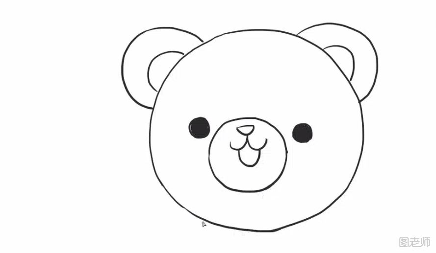 简单的小熊简笔画教程图解 怎么画一只简单的小熊