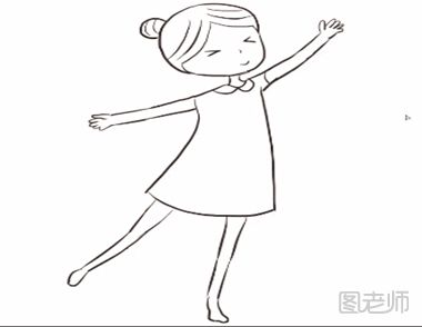 跳舞的小女孩简笔画视频教学.png