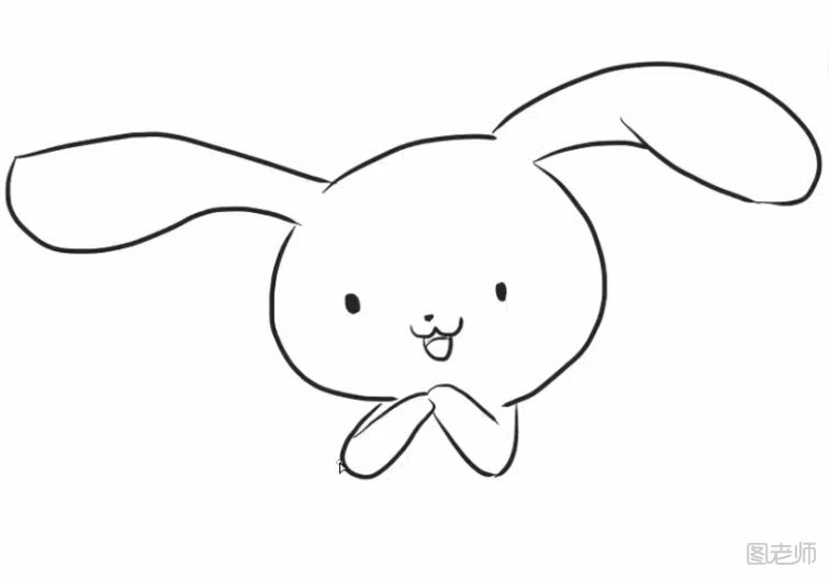 玩偶兔子简笔画教程
