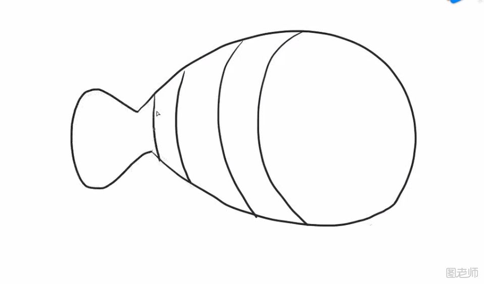 小丑鱼简笔画图文教程 怎么画一只小丑鱼