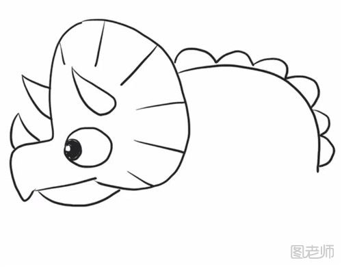 可爱恐龙的简笔画教程 怎么画一只可爱的恐龙