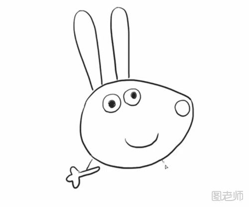 卡通兔子的简笔画教程 怎么画一只卡通兔子