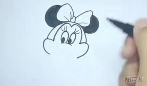 米妮的简笔画教程视频 怎么画可爱的米老鼠