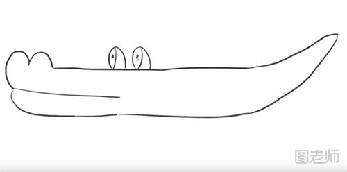 长长的鳄鱼简笔画图解教程