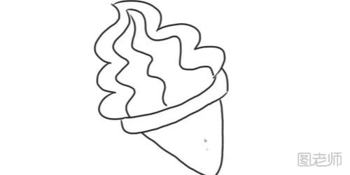 超简单的冰淇淋简笔画教程  冰淇淋怎么画