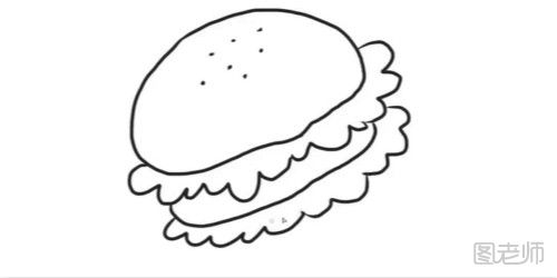 超简单的汉堡简笔画教程 汉堡怎么画