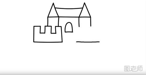 超简单的城堡简笔画教程 城堡怎么画