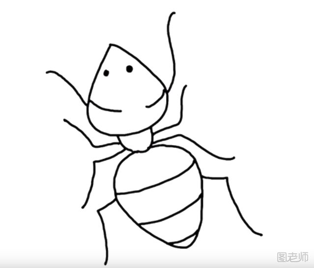 小蚂蚁简笔画怎么画