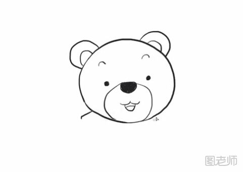 小熊简笔画教程 玩杂技的小熊简笔画怎么画