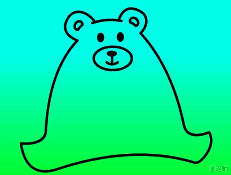  大熊的简笔画怎么画
