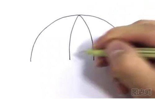 彩虹伞的简笔画视频教程 怎么画一把伞的简笔画