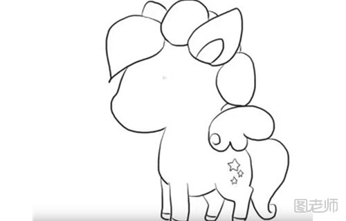 小白马的简笔画视频教程 怎么画一匹小白马