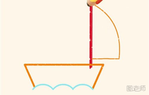 小帆船的简笔画视频教程 怎么画一艘小帆船的简笔画