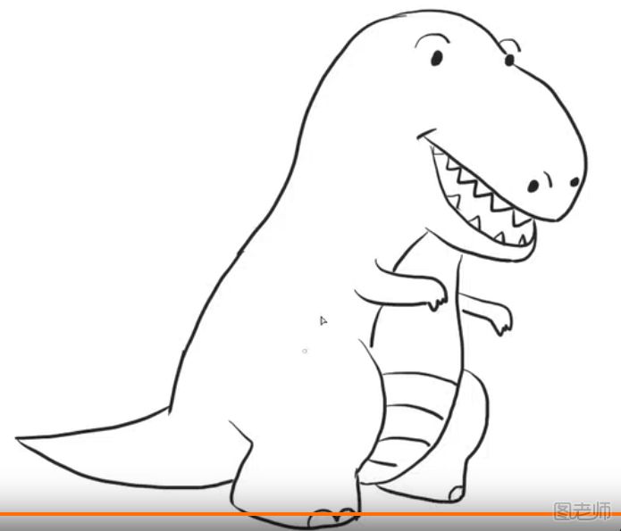 大恐龙简笔画怎么画