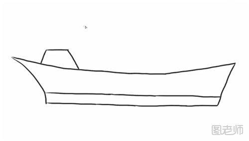 渔船的简笔画教程  如何画一艘渔船
