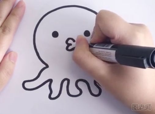  害羞的章鱼怎么画