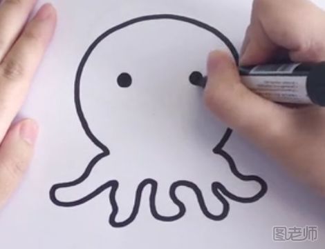  害羞的章鱼怎么画