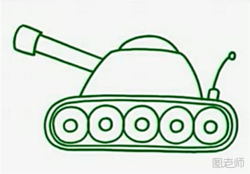 坦克的简笔画教程 怎么画一辆坦克