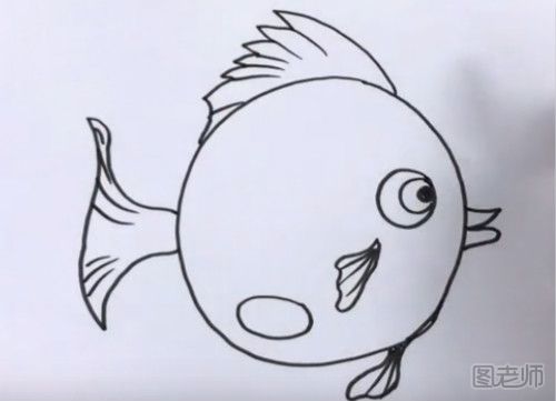 小胖鱼简笔画