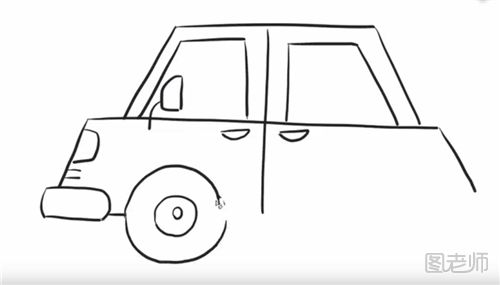小汽车的简笔画教程 怎么画一辆小汽车