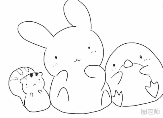 兔子和松鼠简笔画教程 兔子和松鼠简笔画怎么画