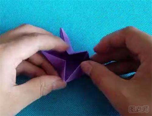 五角星收纳盒折纸