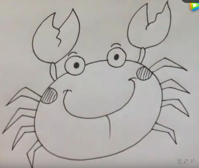 螃蟹先生怎么画