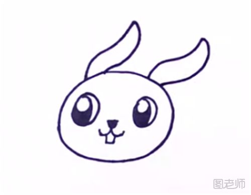 偷萝卜的兔子简笔画步骤教程