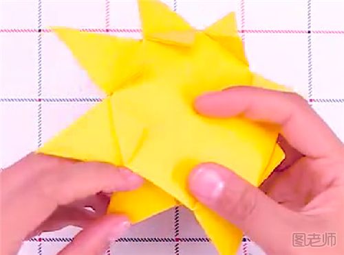 太阳折纸步骤教程