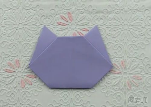 小花猫手工折纸步骤