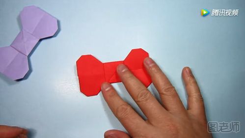 简单的蝴蝶结折纸教程 儿童手工折纸领结怎么做
