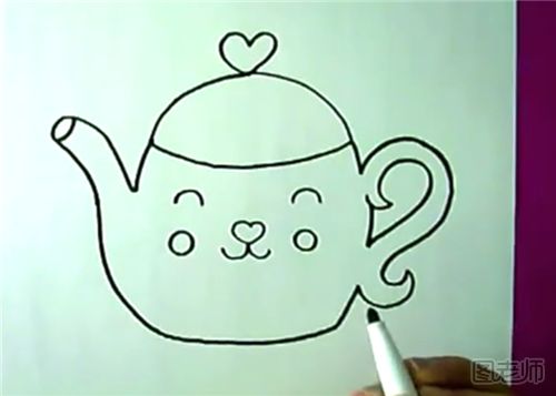 简笔画可爱茶壶教程