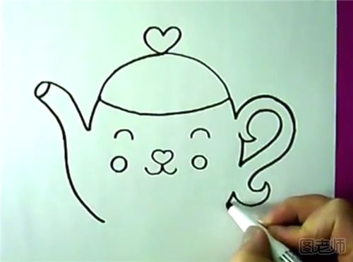 简笔画可爱茶壶教程
