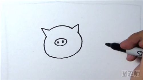小猪简笔画具体步骤