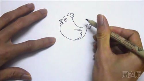小鸡简笔画具体步骤