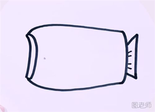 如何画一条灯笼鱼 灯笼鱼的简笔画怎么画
