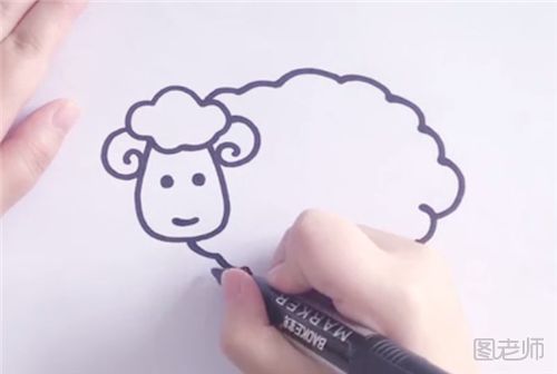 小羊简笔画具体步骤