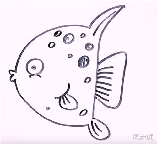 怎么画鱼的简笔画 鱼的简笔画图解步骤