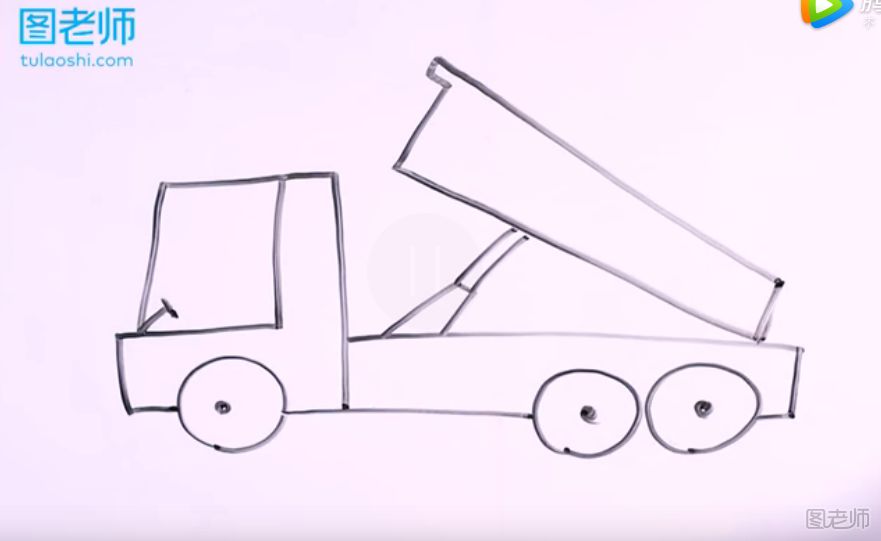 货车简笔画要怎么画 货车简笔画图解教程